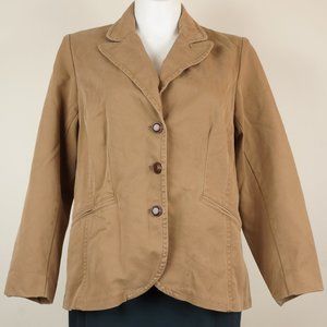 3/$20 Coldwater Creek Blazer Camel Jacket Riding